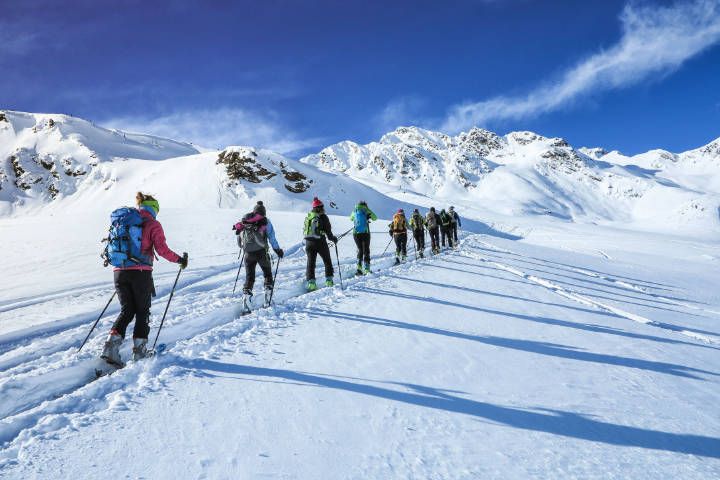 Geführtes Skitourengehen durch die wunderschönen Alpen
